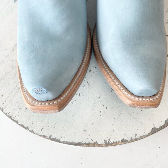 Lane EMMA JANE Womens Cowboy Bootie 6.5 Western Blue Cowgirl Short Ankle Boots - Picture 6 of 12